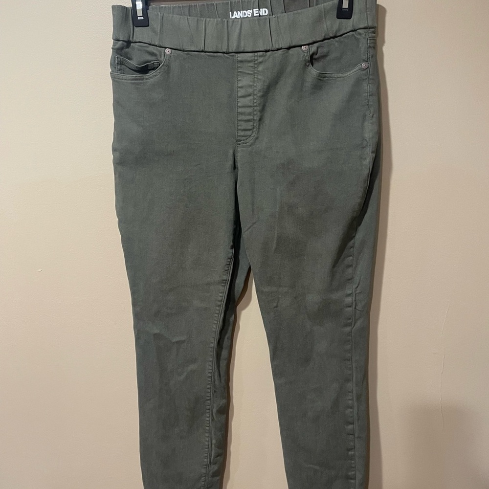 Lands' End Women's Forest Green Jeggings